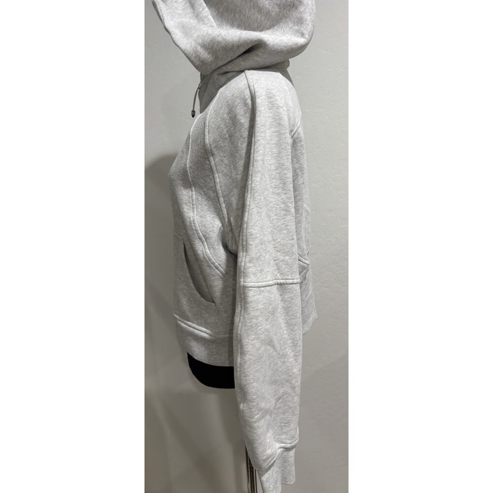 LULULEMON Scuba Oversized Half-Zip Hoodies Heathered Ultra Light Gray SZ. XS/S - Picture 6 of 8